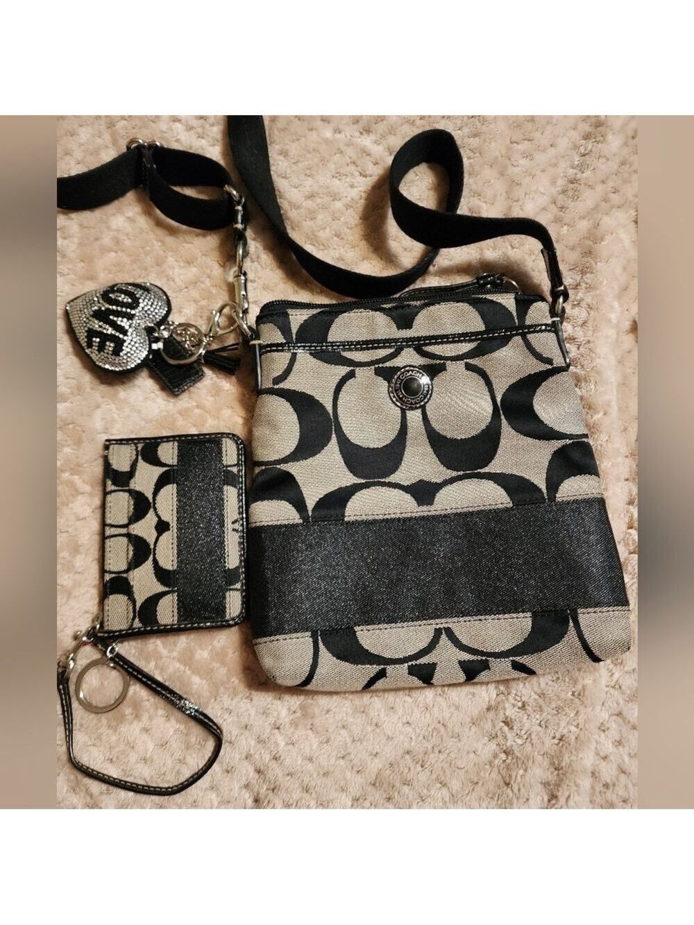 F/S!  Reposhed Bundle Bag Black  and Gray Signature Bag & more! - Picture 7 of 11